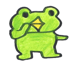 frog place KEROMICHI-AN tells silently sticker #888942