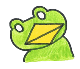 frog place KEROMICHI-AN  tells silently sticker #888943
