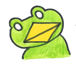 frog place KEROMICHI-AN tells silently sticker #888943