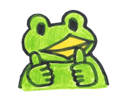 frog place KEROMICHI-AN  tells silently sticker #888944
