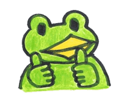 frog place KEROMICHI-AN tells silently sticker #888944