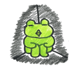 frog place KEROMICHI-AN tells silently sticker #888945