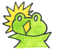 frog place KEROMICHI-AN tells silently sticker #888946