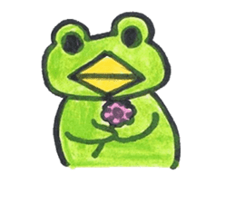 frog place KEROMICHI-AN  tells silently sticker #888947