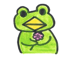 frog place KEROMICHI-AN tells silently sticker #888947