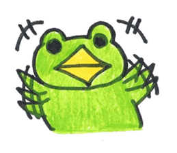 frog place KEROMICHI-AN  tells silently sticker #888949