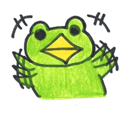frog place KEROMICHI-AN tells silently sticker #888949