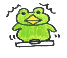 frog place KEROMICHI-AN  tells silently sticker #888950