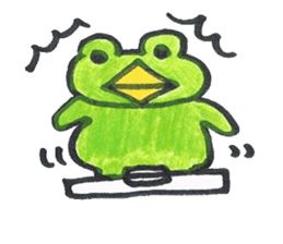 frog place KEROMICHI-AN tells silently sticker #888950
