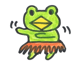 frog place KEROMICHI-AN  tells silently sticker #888951