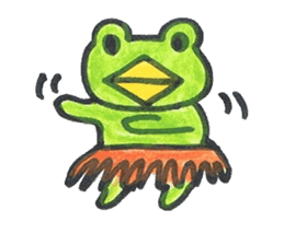 frog place KEROMICHI-AN  tells silently sticker #888951