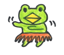frog place KEROMICHI-AN tells silently sticker #888951