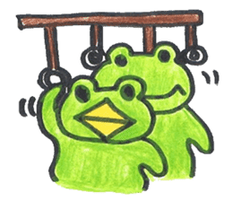 frog place KEROMICHI-AN  tells silently sticker #888954