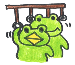 frog place KEROMICHI-AN tells silently sticker #888954