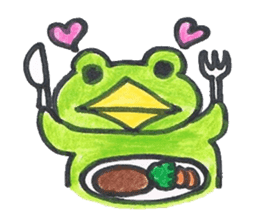 frog place KEROMICHI-AN tells silently sticker #888955