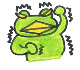 frog place KEROMICHI-AN  tells silently sticker #888956