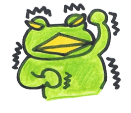 frog place KEROMICHI-AN tells silently sticker #888956