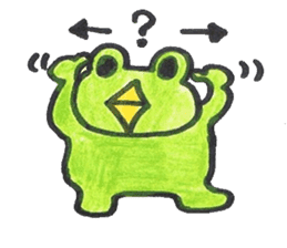 frog place KEROMICHI-AN tells silently sticker #888957