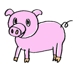 butachan and girl sticker #889039