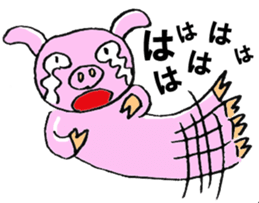 butachan and girl sticker #889049