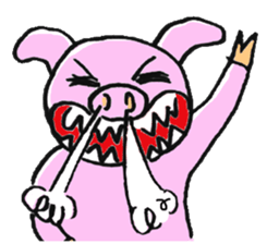 butachan and girl sticker #889070