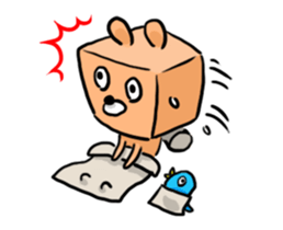 blue bird and Cubic Bear sticker #889279