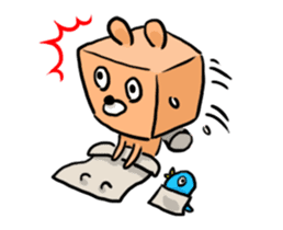 blue bird and Cubic Bear sticker #889279