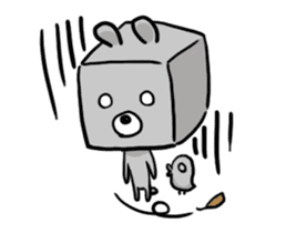 blue bird and Cubic Bear sticker #889287