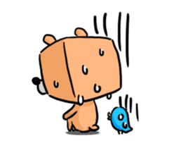 blue bird and Cubic Bear sticker #889288