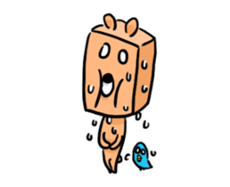 blue bird and Cubic Bear sticker #889291