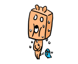 blue bird and Cubic Bear sticker #889291