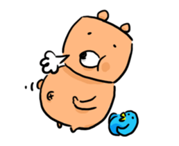 blue bird and Cubic Bear sticker #889292