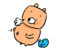 blue bird and Cubic Bear sticker #889292