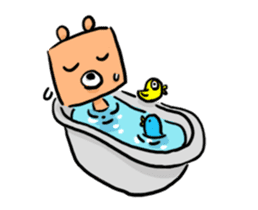 blue bird and Cubic Bear sticker #889293