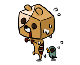 blue bird and Cubic Bear sticker #889297