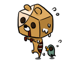 blue bird and Cubic Bear sticker #889297