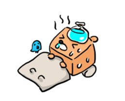 blue bird and Cubic Bear sticker #889301