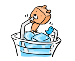 blue bird and Cubic Bear sticker #889306