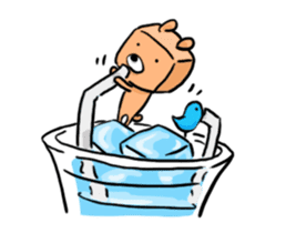 blue bird and Cubic Bear sticker #889306