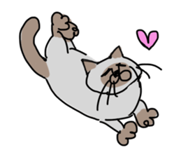 I AM BUNNOSHIN DA HOUSE CAT sticker #889359