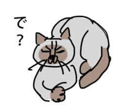 I AM BUNNOSHIN DA HOUSE CAT sticker #889378