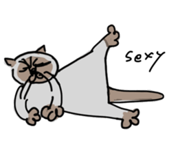 I AM BUNNOSHIN DA HOUSE CAT sticker #889398