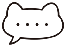 Sticker of white cat sticker #889564