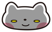 Sticker of white cat sticker #889565