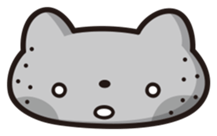 Sticker of white cat sticker #889577