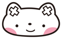 Sticker of white cat sticker #889588