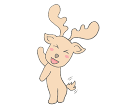 Happy Gay Deer sticker #889599