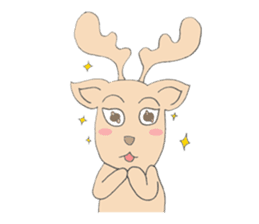 Happy Gay Deer sticker #889600