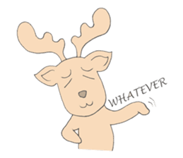 Happy Gay Deer sticker #889602