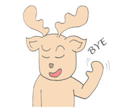Happy Gay Deer sticker #889603